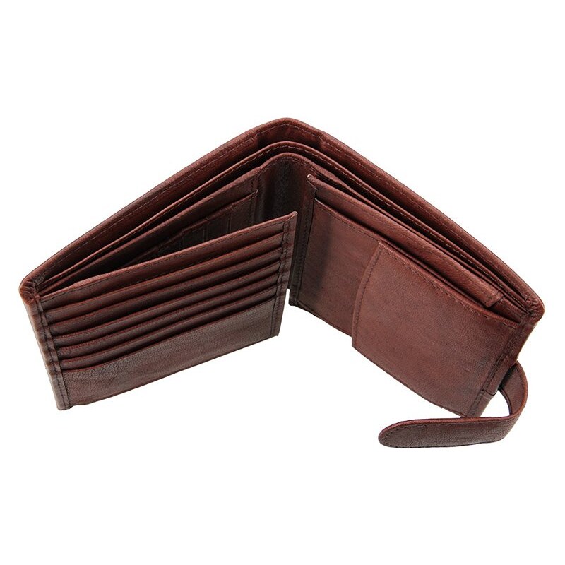 Lagen V-84 hnedá pánska kožená peňaženka 64109262