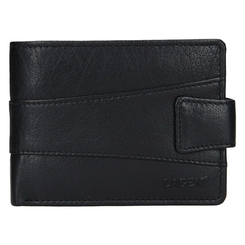 Lagen V-98 čierna pánska kožená peňaženka 64109266