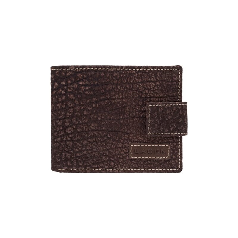 Lagen V-97-W hnedá pánska kožená peňaženka 64109263