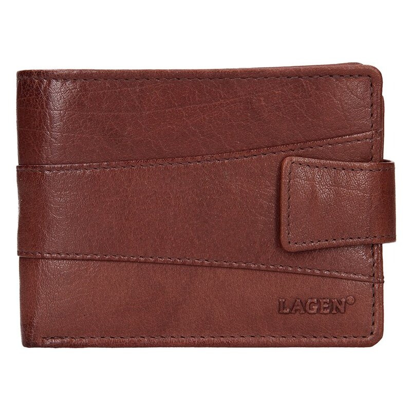 Lagen V-98 hnedá pánska kožená peňaženka 64109264