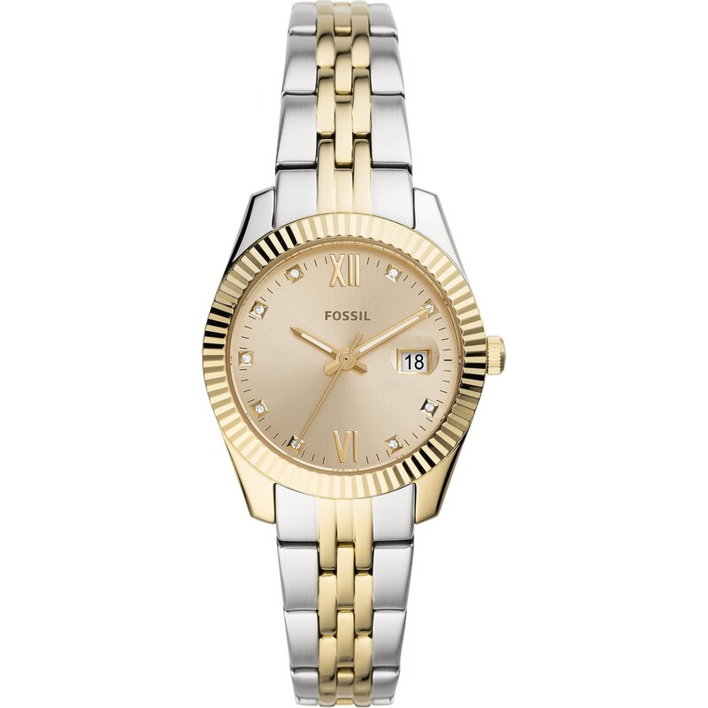 FOSSIL Analógové hodinky zlatá / strieborná 44332433