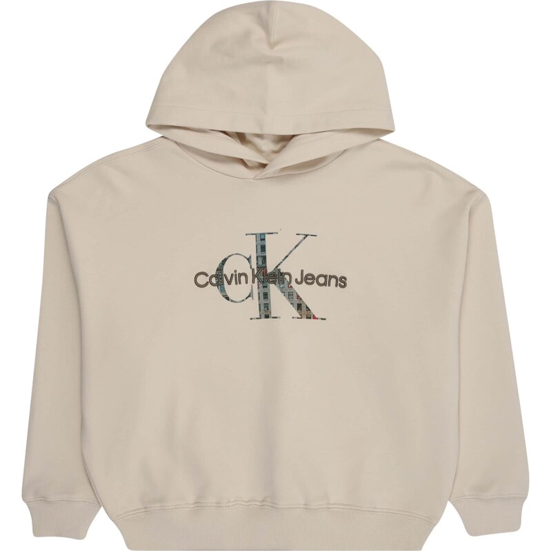 Calvin Klein Jeans Mikina sivá / svetlosivá / tmavosivá / červená 64114335