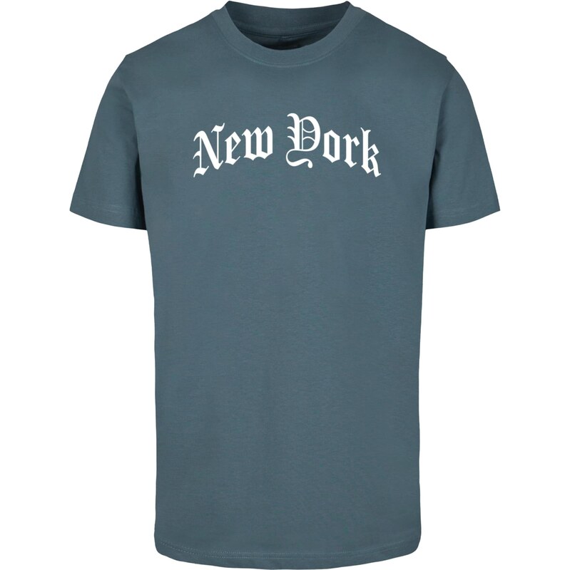 Mister Tee Tričko New York dymovo modrá / biela 65872075