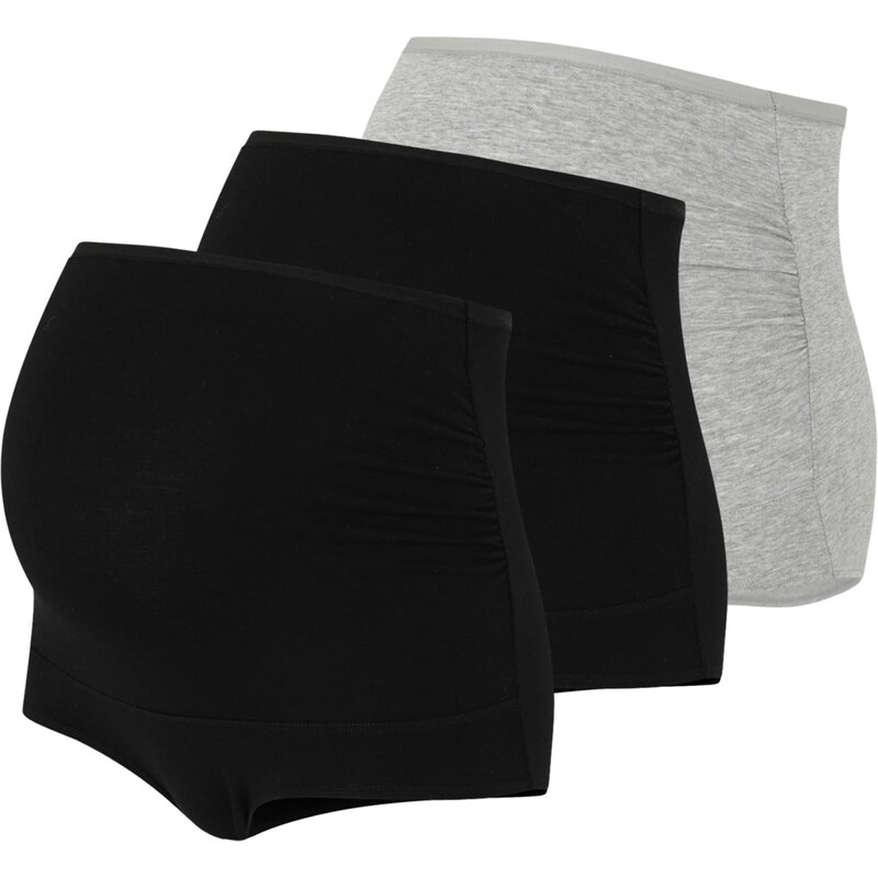 Lindex Maternity Nohavičky sivá melírovaná / čierna 64114348