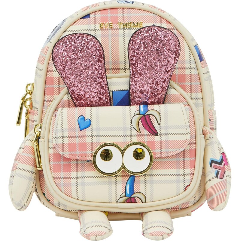 MYMO Batoh Pop Eyetheme béžová / ružová 64391664
