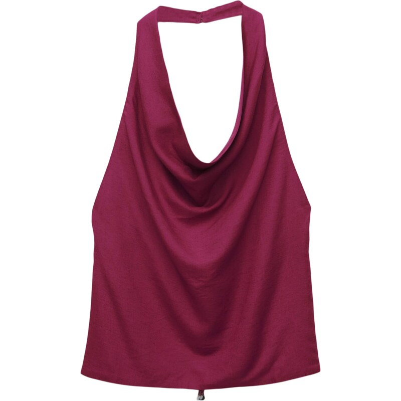 Pull&Bear Top vínovo červená 65881393