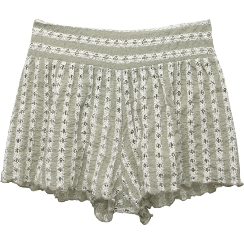 Pull&Bear Nohavice pastelovo zelená / biela 65881412