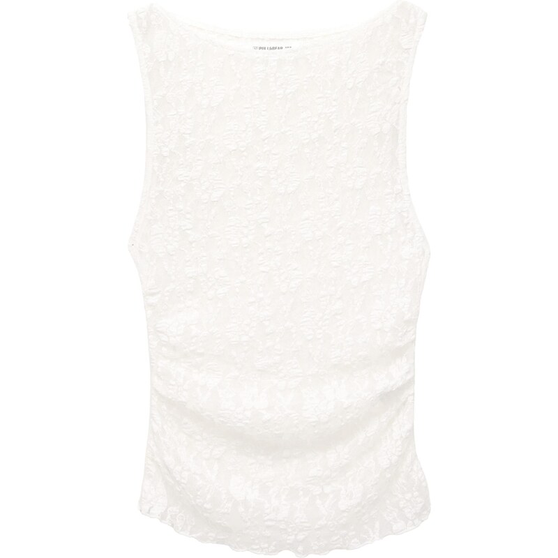 Pull&Bear Top nebielená 65881428