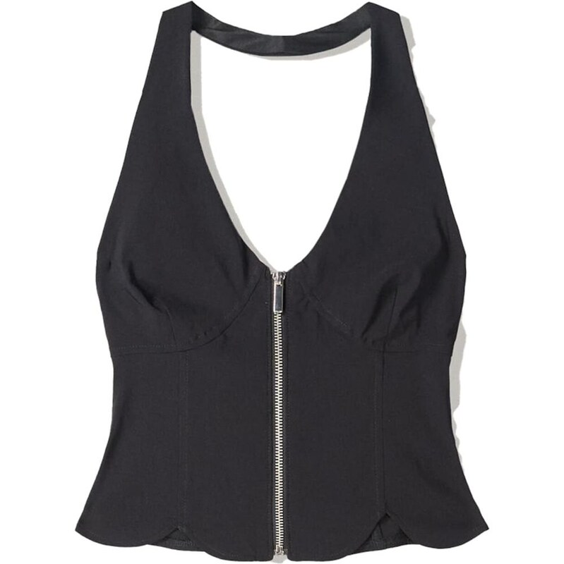 Bershka Top čierna 65881473