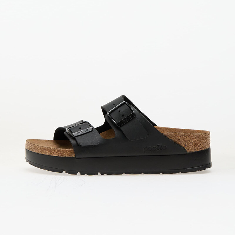 Birkenstock Arizona PAP Flex Platform Birko-Flor Black 64115101