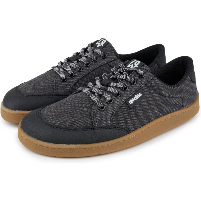 Vlnka Dámske barefoot textilné tenisky Oxy čierna veľkosti obuvi - 65798911