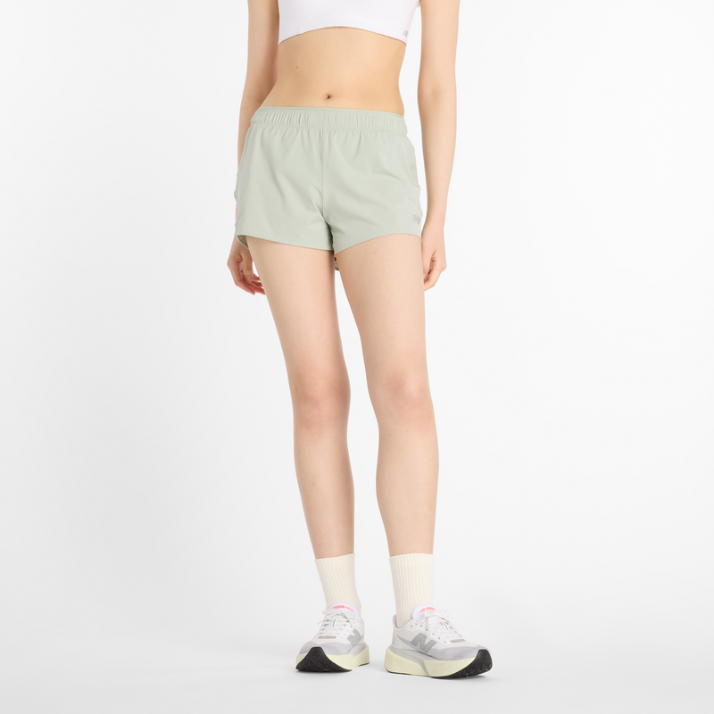 Dámske šortky New Balance WS41286GAS – zelené 64125090