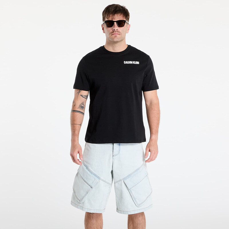 Tričko Calvin Klein Jeans Ss 20S Calvin Line 3 Tee Black M 64121192