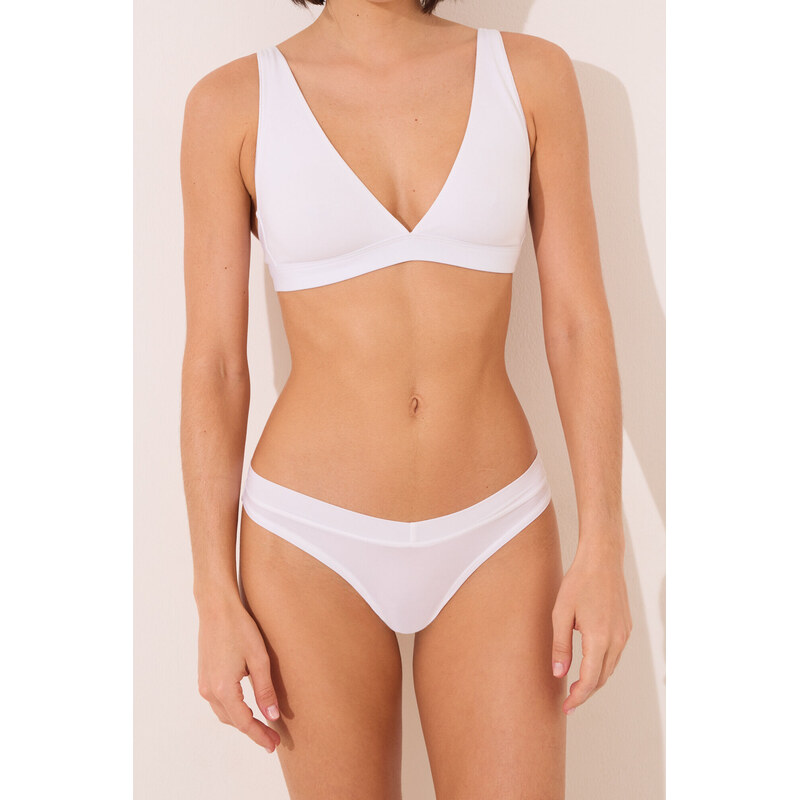 womensecret Biele tangá nohavičky 64121307