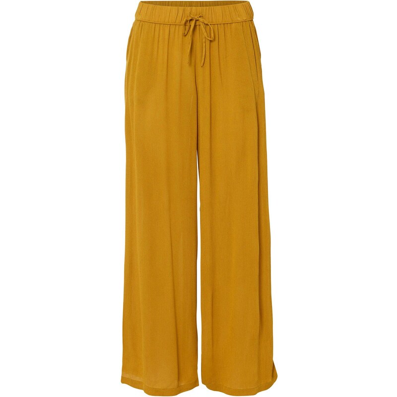 bonprix Nohavice bez zapínania z viskózy, farba žltá 45358938