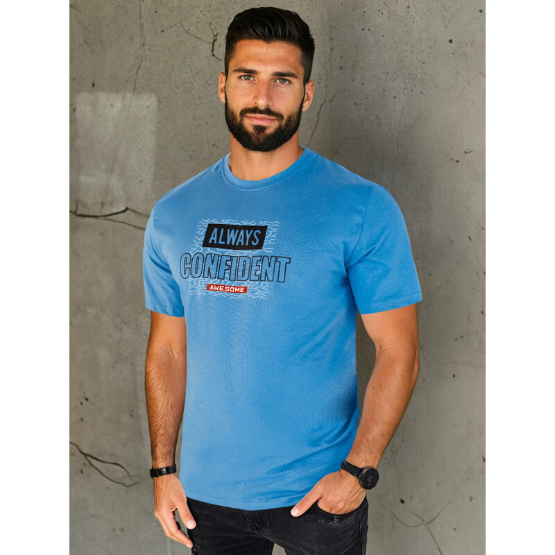 BASIC Svetlomodré tričko ALWAYS CONFIDENT RX5408 49971484
