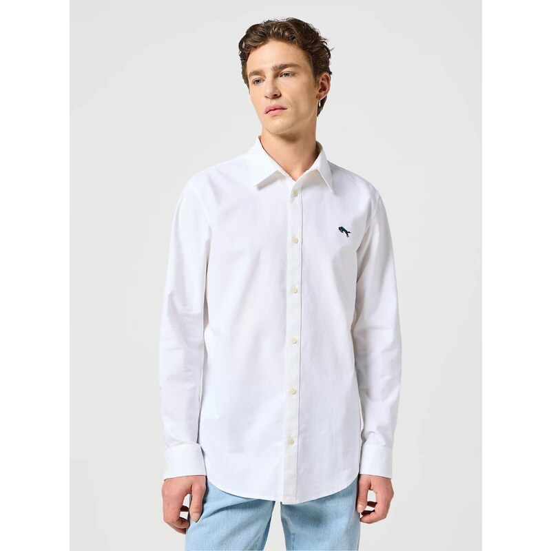 Pánska košeľa WRANGLER LS SHIRT WHITE OXFORD 112350485 64135615
