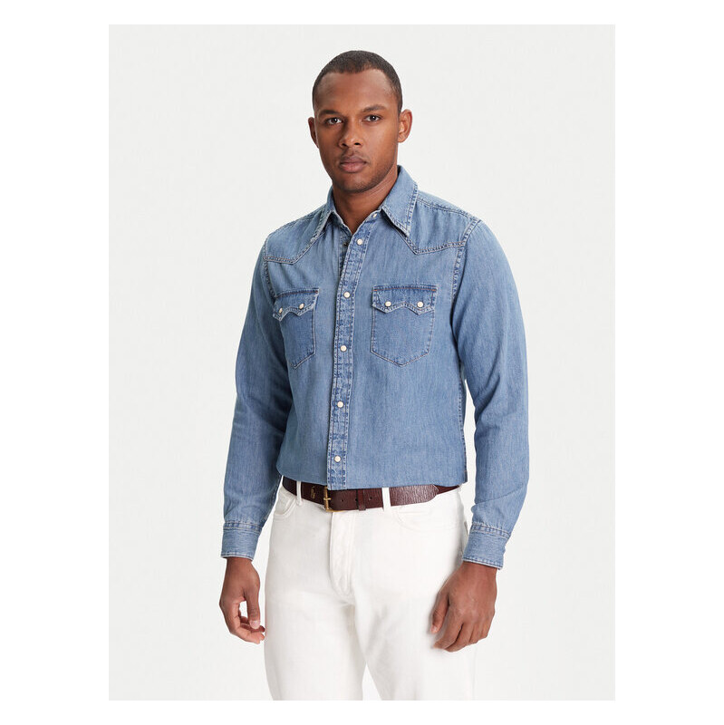 džínsová košeľa United Colors Of Benetton 64127418