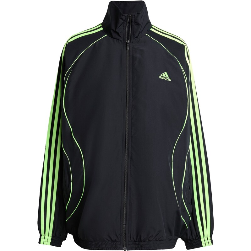 ADIDAS ORIGINALS Prechodná bunda 'Teamgeist Adicolor' neónovo zelená / čierna