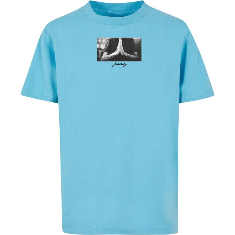 Mister Tee Tričko Pray modrá / sivá / čierna / biela 65832108