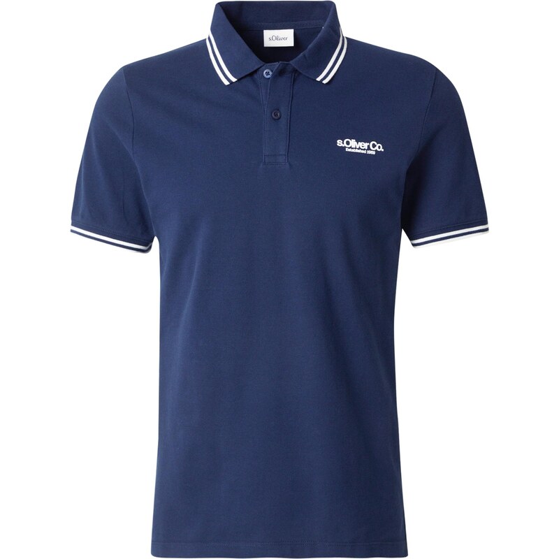 s.Oliver Tričko tmavomodrá / biela 64131481