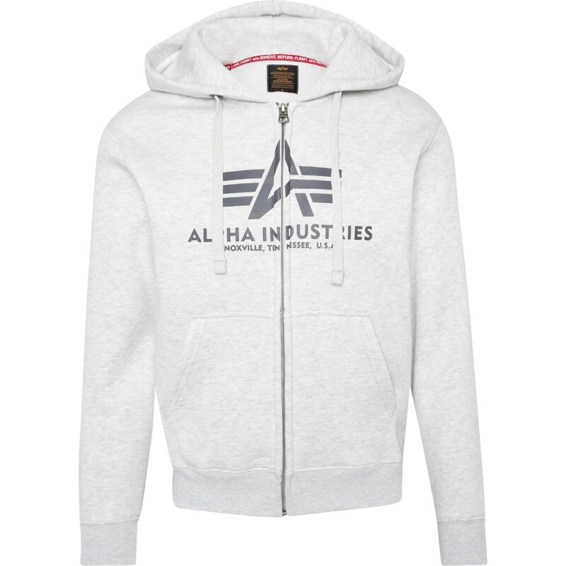ALPHA INDUSTRIES Mikina sivá / svetlosivá 64131550