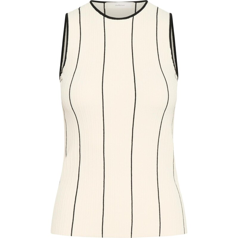 InWear Vyšívaný top SaiaIW svetlobéžová / čierna 64131552