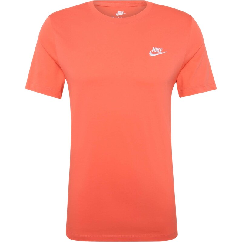 Nike Sportswear Tričko CLUB oranžovo červená / biela 64131570