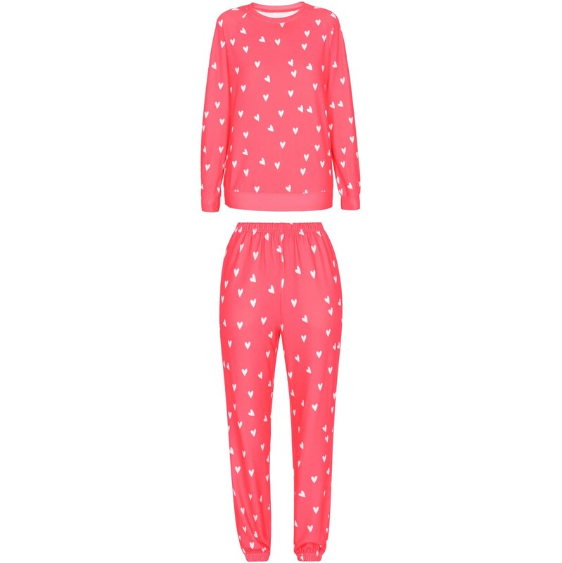 swirly Pyžamo svetločervená / biela 66139328