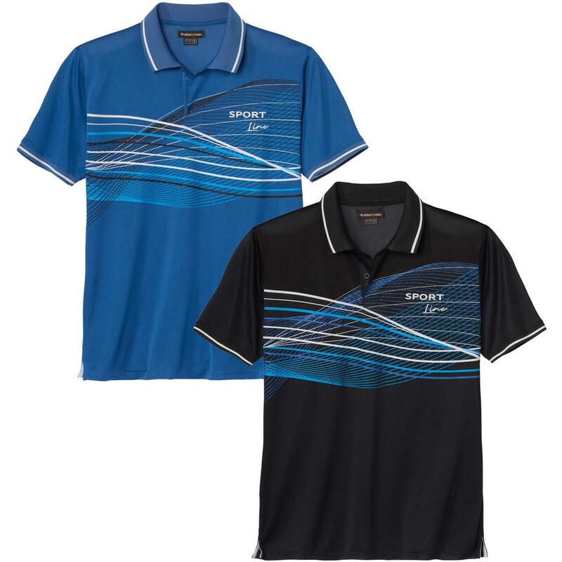 Sada 2 polokošieľ Sport Line Atlas For Men So vzorom 64130012
