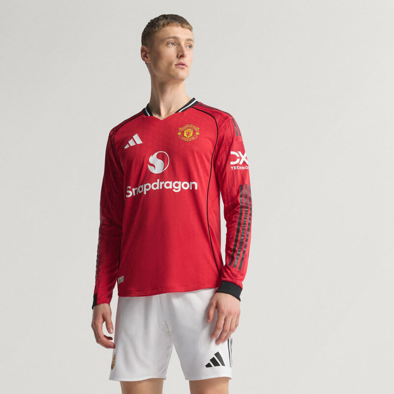 Adidas Domáci autentický dres s dlhým rukávom Manchester United 25/26 64414109