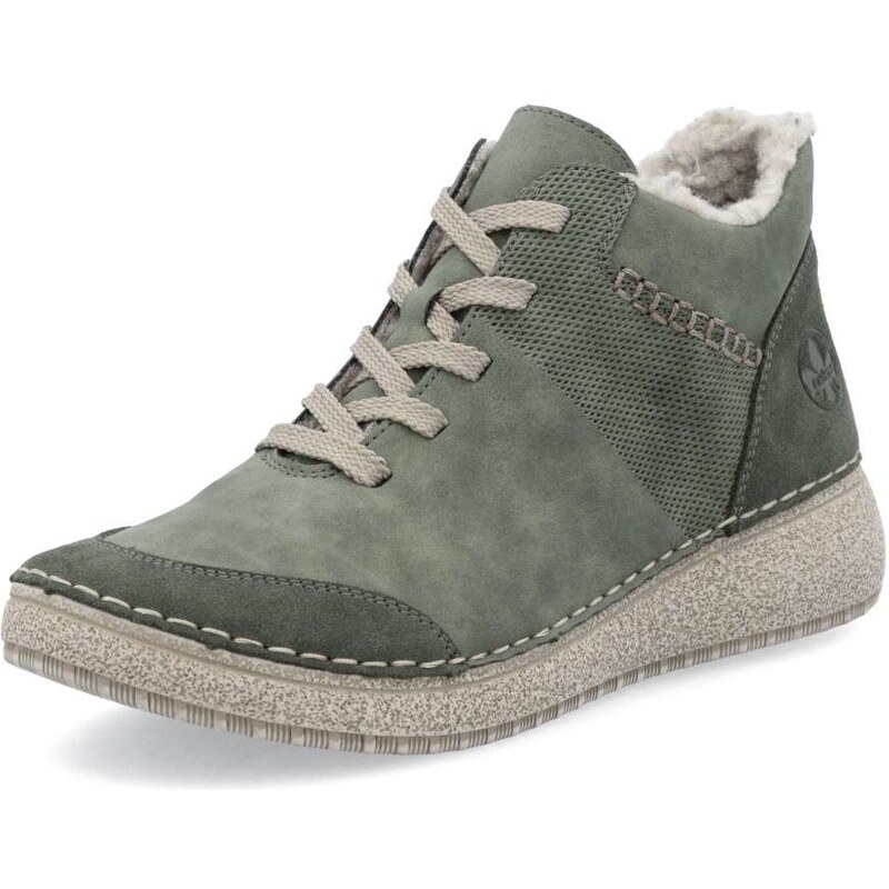 Dámska členková obuv RIEKER 50906-54 zelená W5 64138316