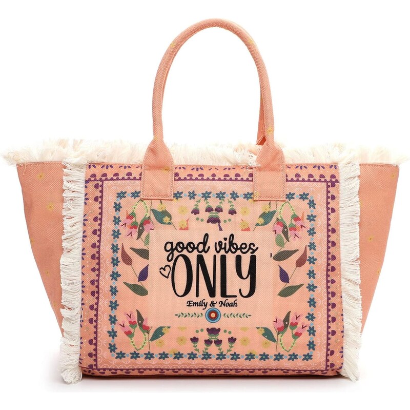 Emily & Noah Shopper Elea fialová / marhuľová / čierna / biela 64146495