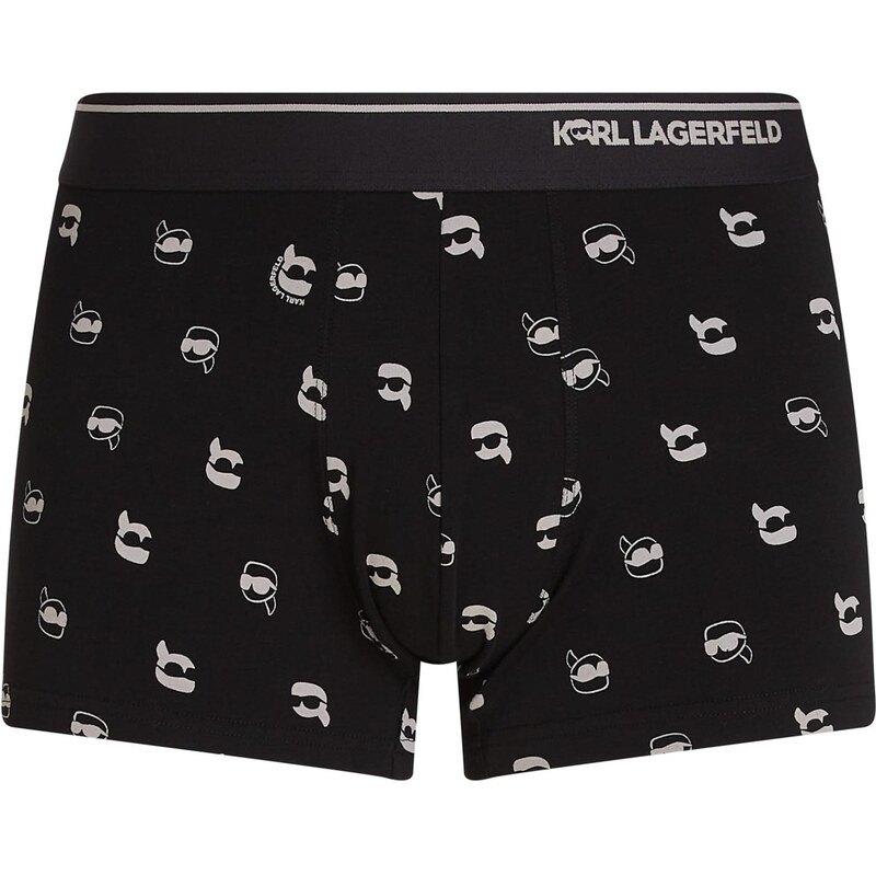 Karl Lagerfeld Boxerky Ikon sivobéžová / čierna / šedobiela 64146525