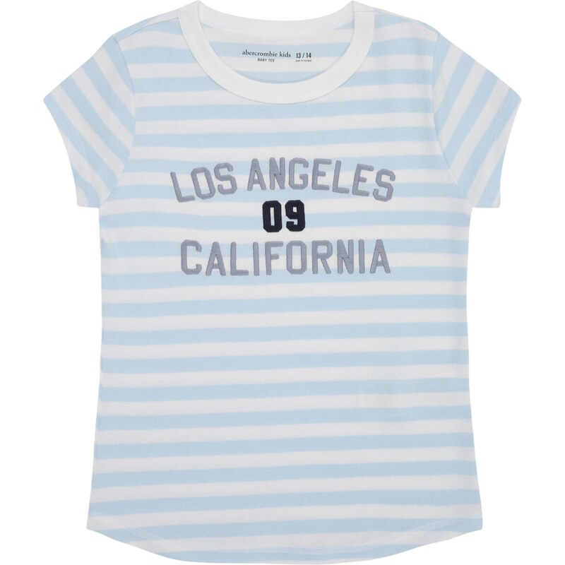 Abercrombie & Fitch Tričko opálová / nebesky modrá / čierna / biela 64216761