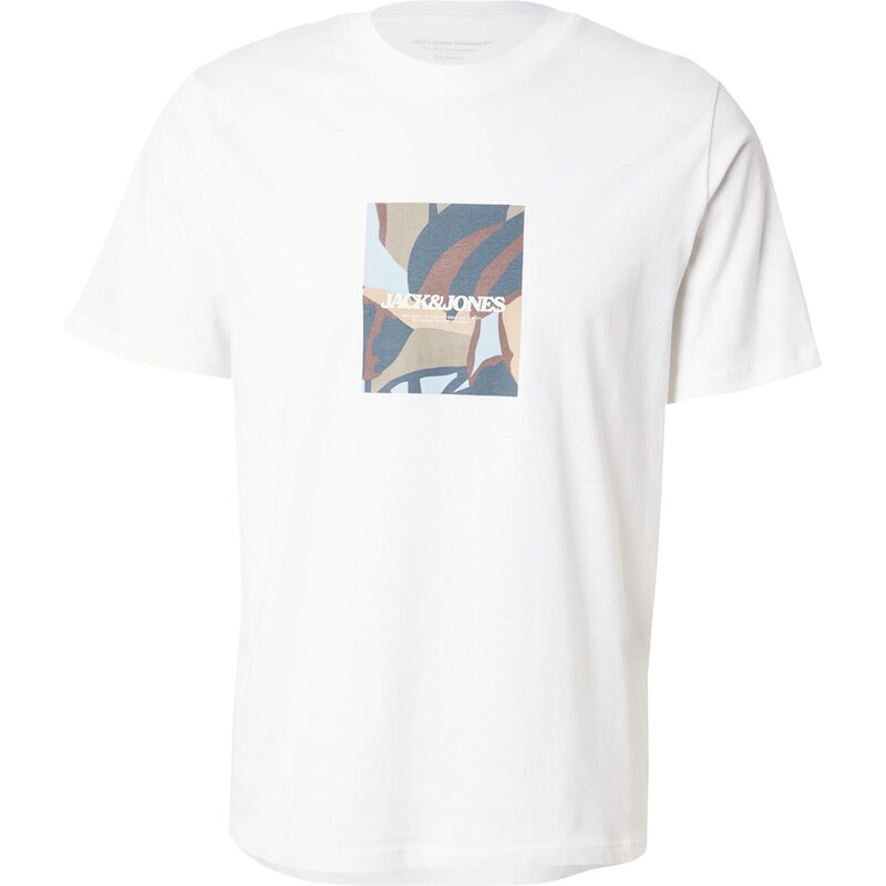 JACK & JONES Tričko modrosivá / olivová / biela 64147080