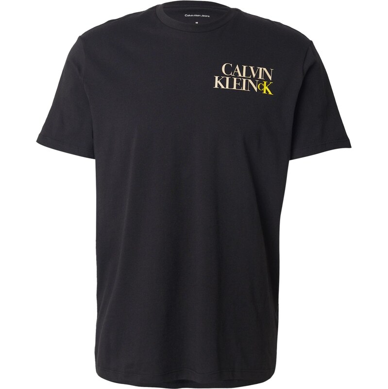 Calvin Klein Jeans Tričko 30S béžová / žltá / čierna 64147077