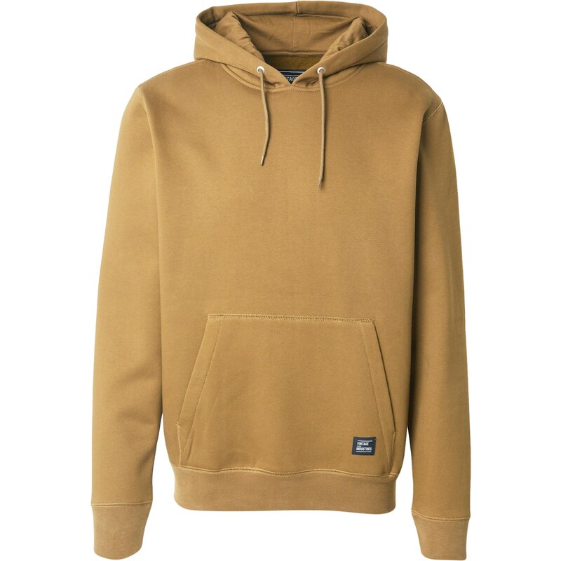 Vintage Industries Mikina farba ťavej srsti / čierna / biela 64147057