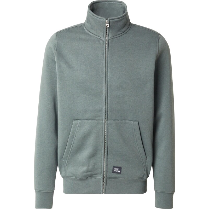 Vintage Industries Tepláková bunda Harold tmavosivá 64147060