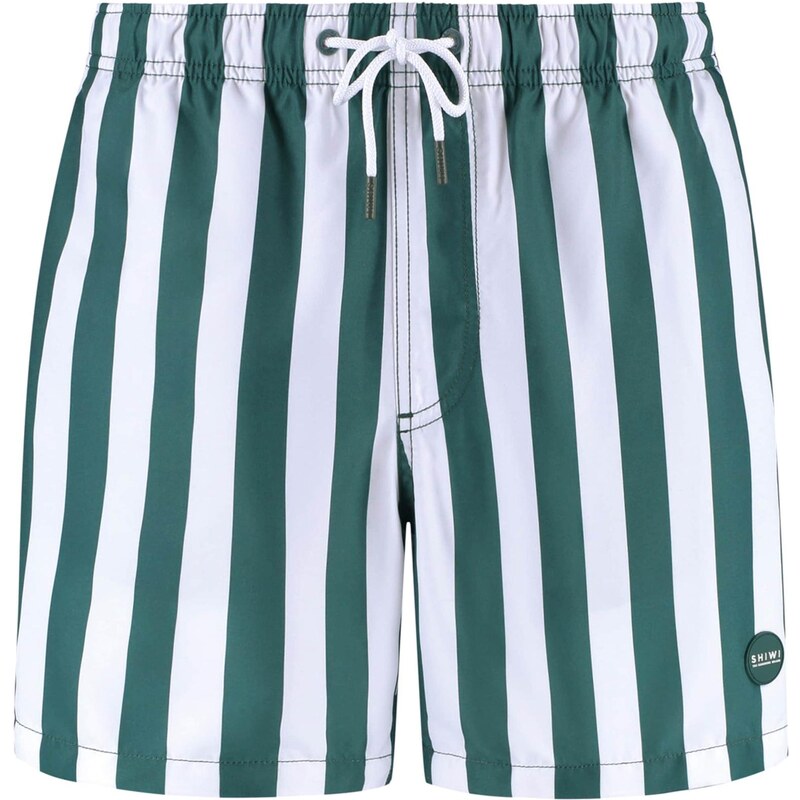 Shiwi Plavecké šortky tmavozelená / biela 64147065