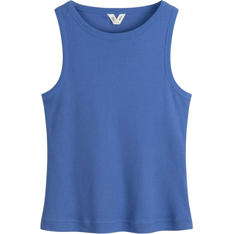 MELA Vyšívaný top DRISNA modrá 65652860