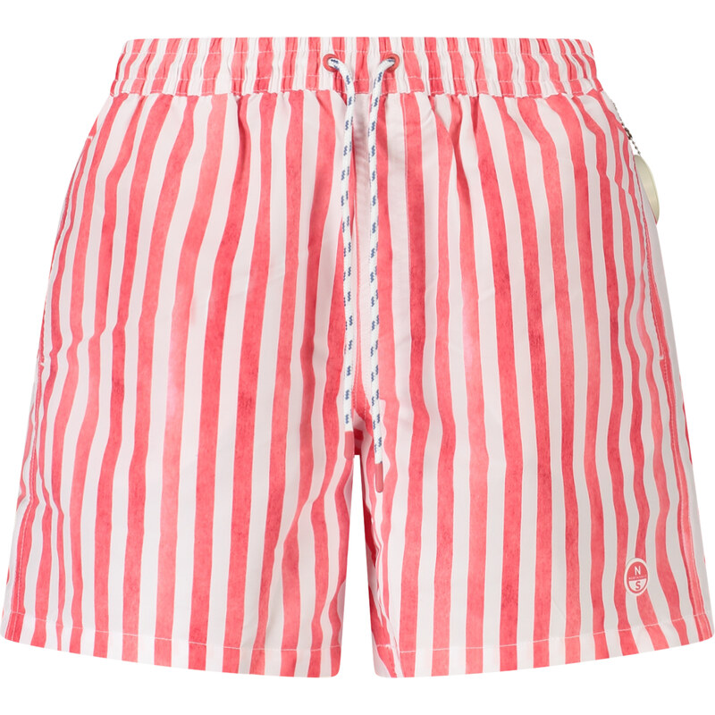 North Sails Pánske červené kúpacie kraťasy 64707049