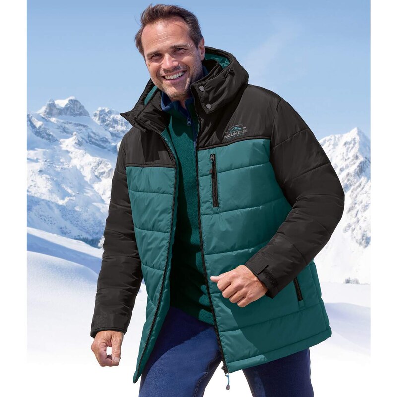 Prešívaná bunda s kapucňou Adventure Atlas For Men Zelená 67614738