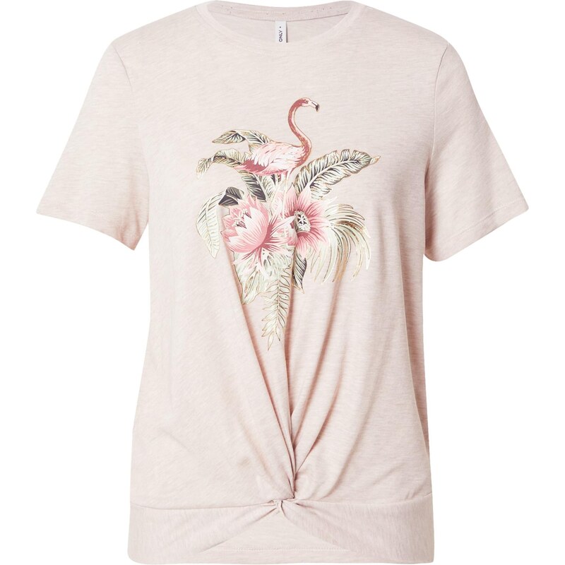 ONLY Tričko ONLCARRIE béžová / zlatá / olivová / rosé 64201897