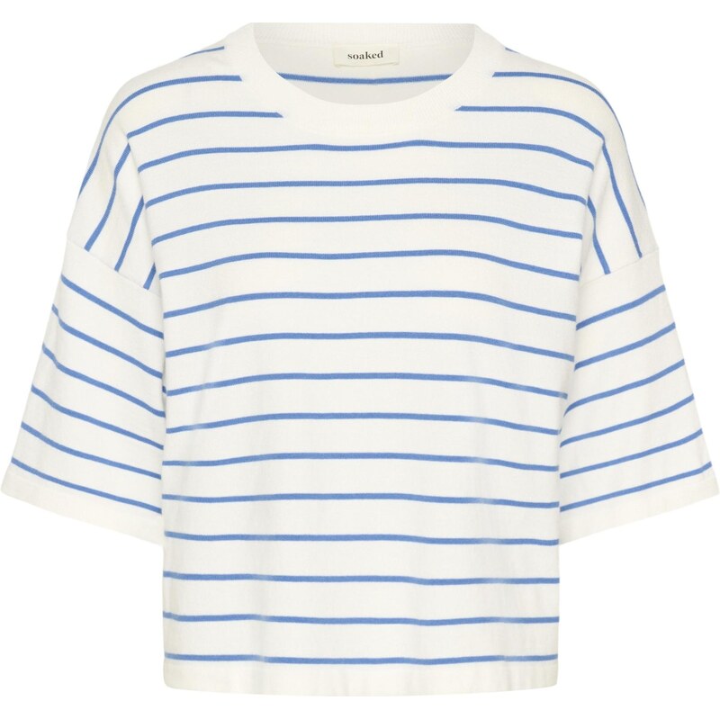 SOAKED IN LUXURY Sveter Spina modrá / biela 65879948