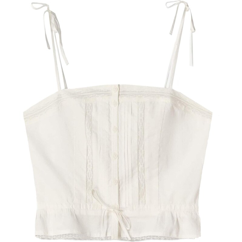 Bershka Top biela 65881257