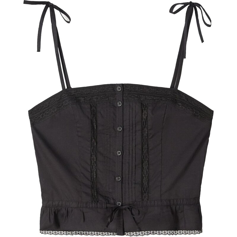 Bershka Top čierna 65881272