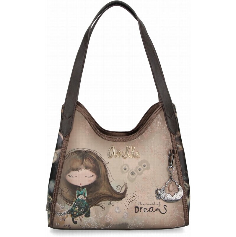 Kabelka Anekke Real 41702-203 hnedá 64149738