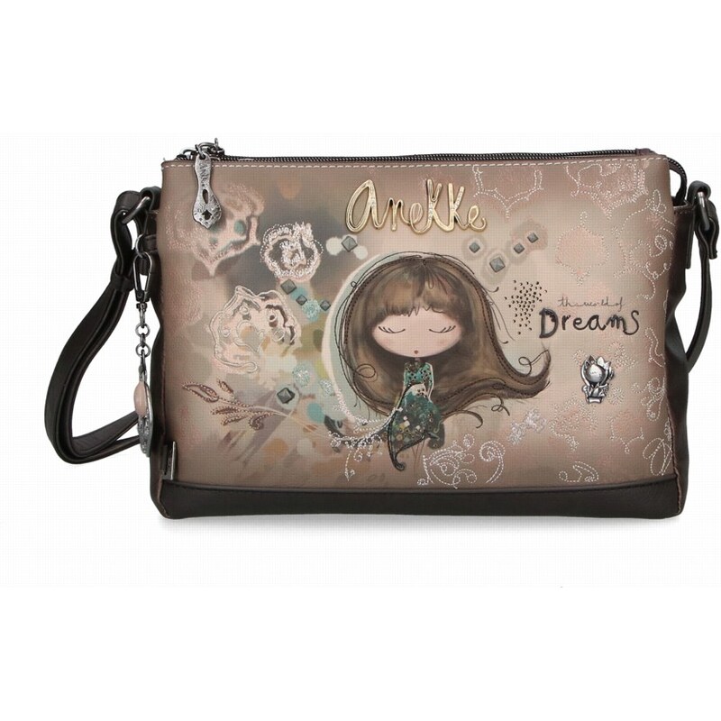 Kabelka Anekke Real 41703-184 hnedá 64149742