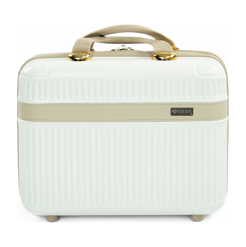 BASIC Smotanový malý cestovný kufrík Solier Nokiro NOKIRO STL976 MILK 64149952